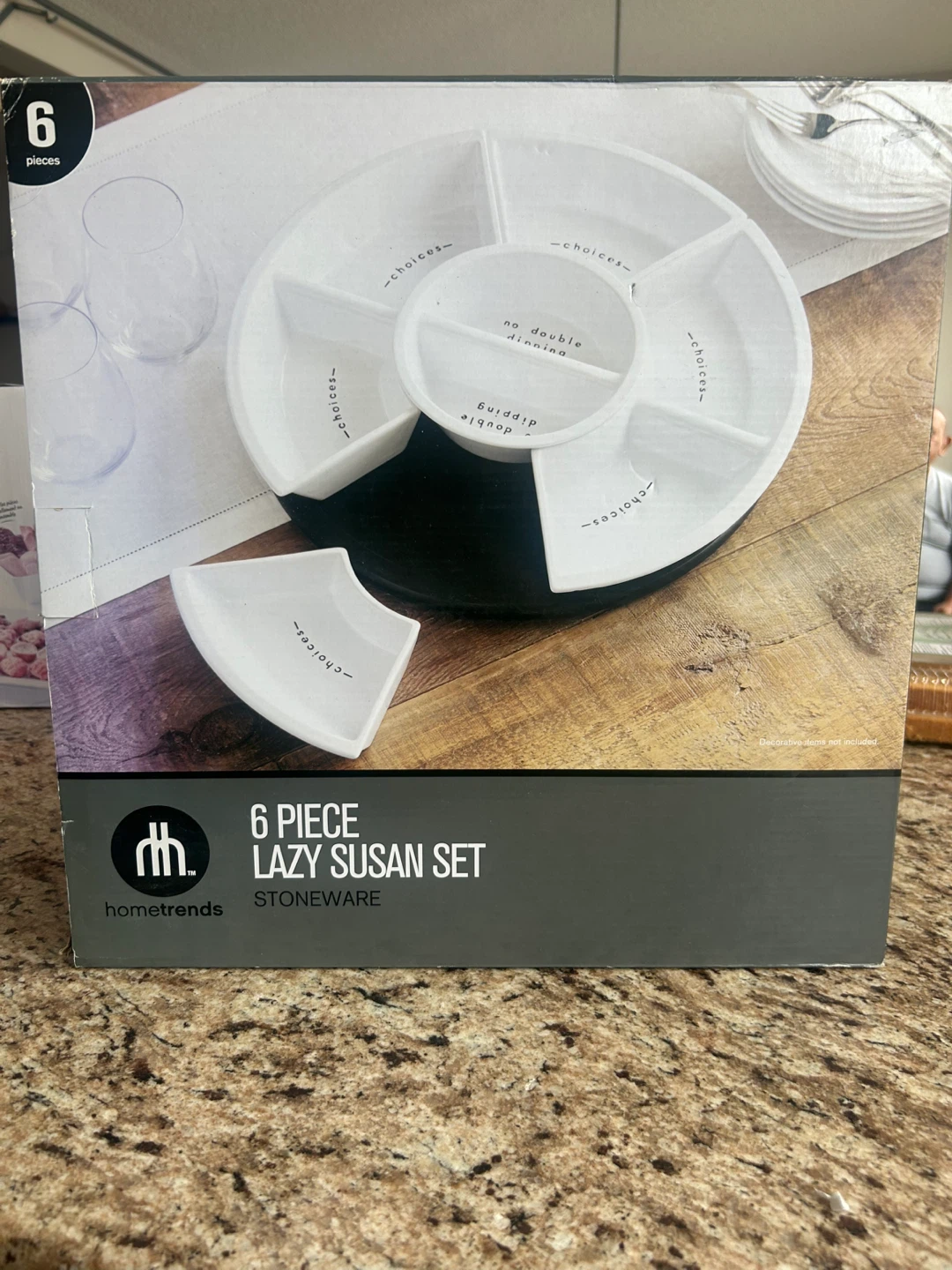 Hometrends 6 Piece Lazy Susan Set - Stoneware - photo 2