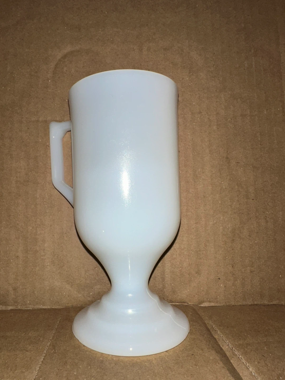 Vintage West Virginia Milk Glass Pedestal Mug 🧡 - photo 2