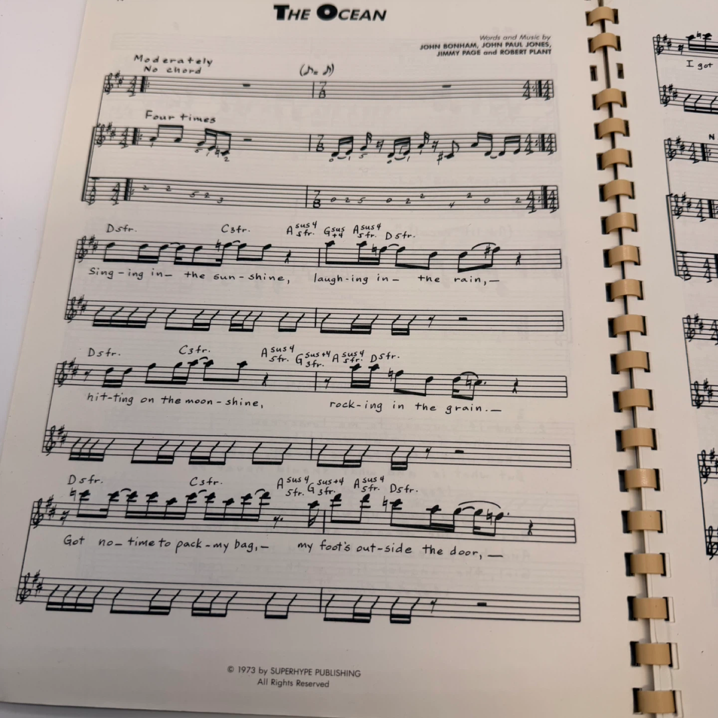 Led Zeppelin Guitar Superstar Series Songbook - photo 3