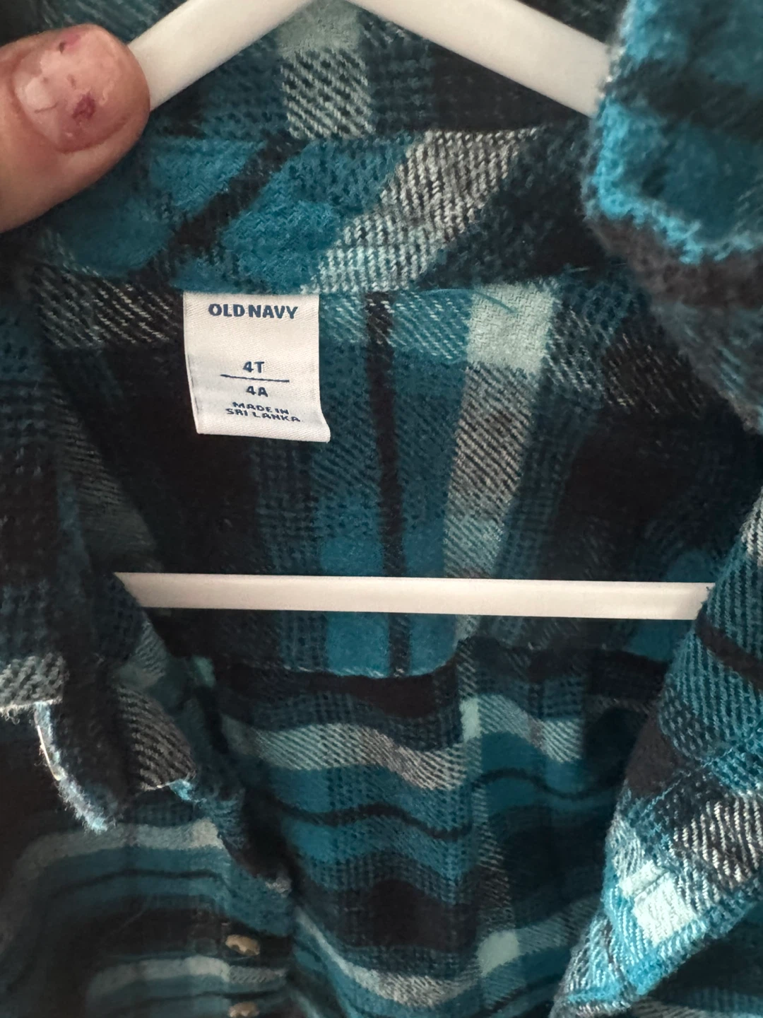 Old Navy Plaid Flannel Shirt - Size 4T - photo 2