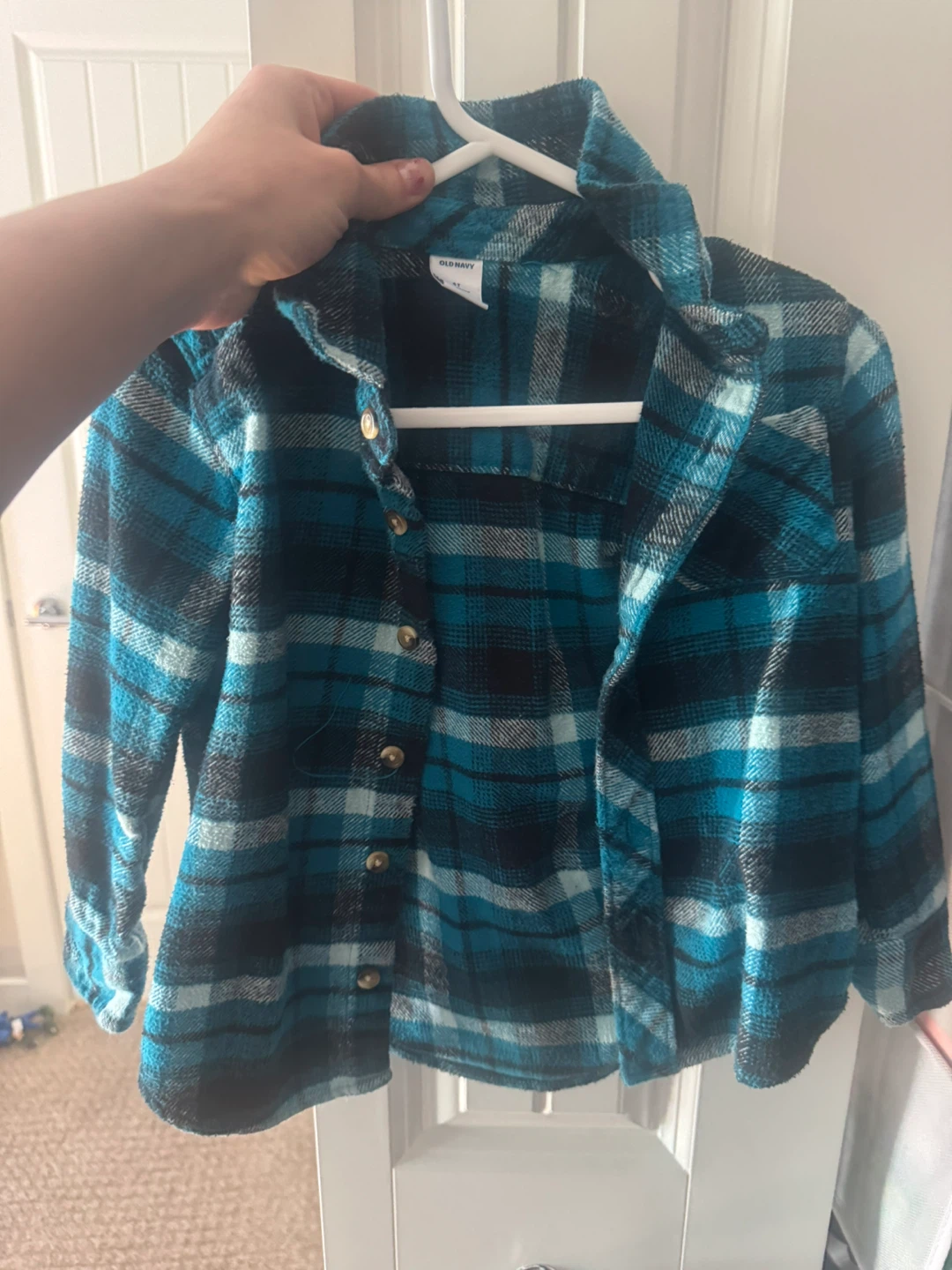 Old Navy Plaid Flannel Shirt - Size 4T