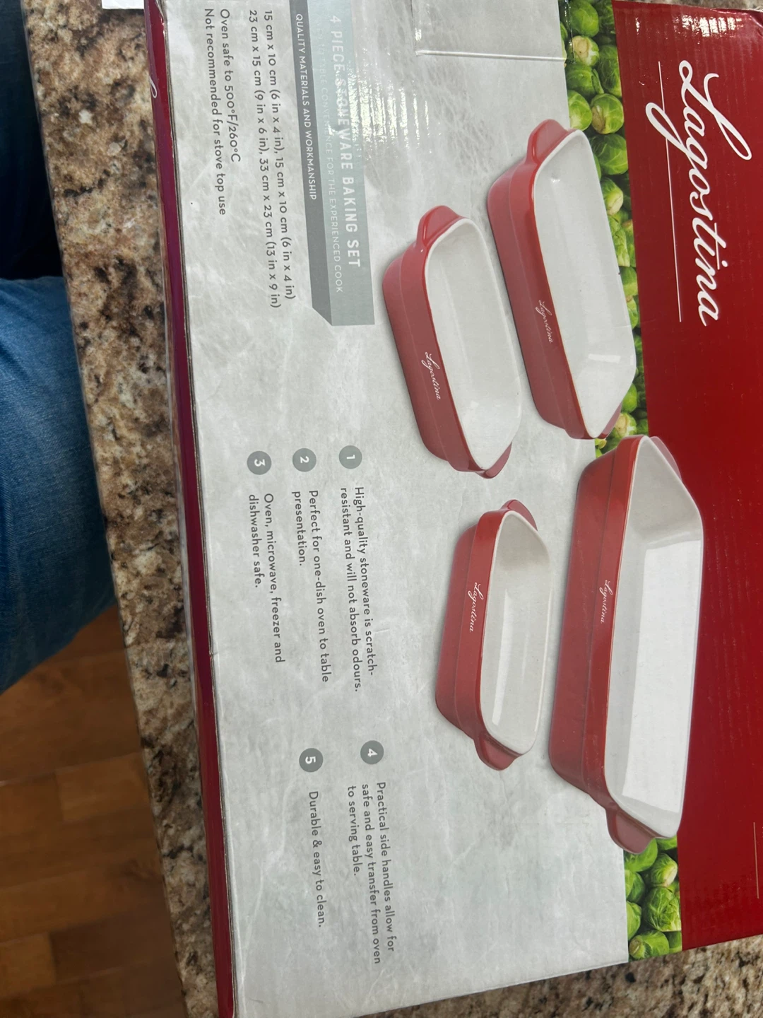Lagostina 4 Piece Stoneware Baking Set