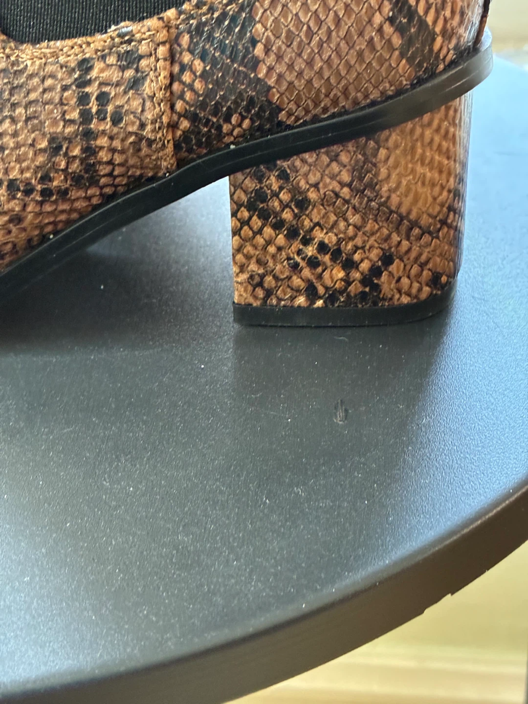 French Connection Women's Snake Print Ankle Boots Size 7.5 - photo 4