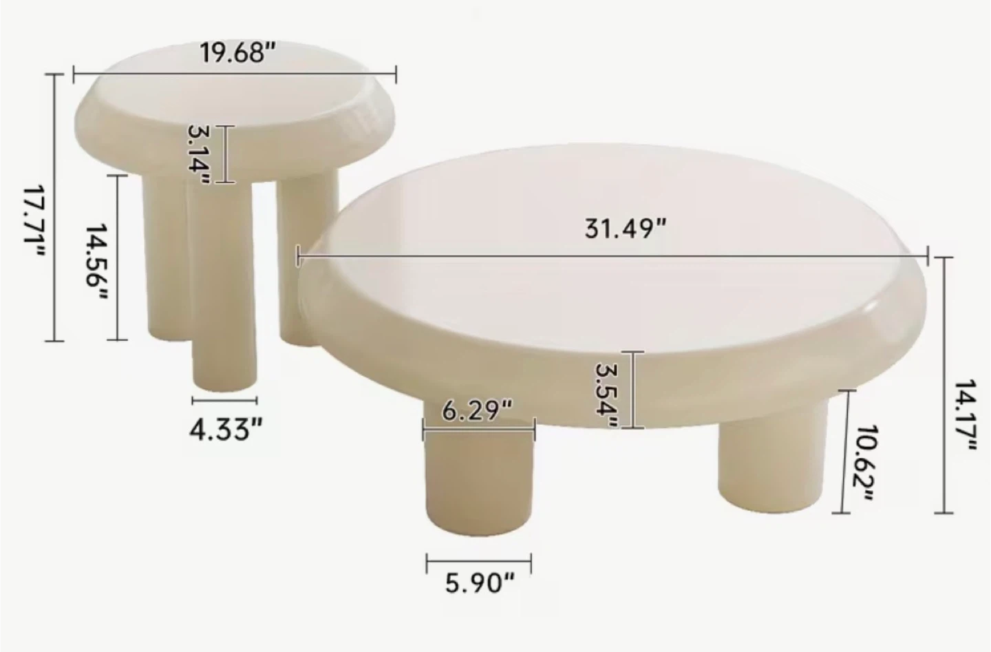 White Coffee Table - photo 3