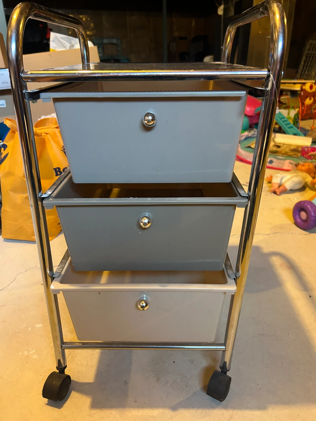 3-Drawer Storage Cart with Wheels - photo 2