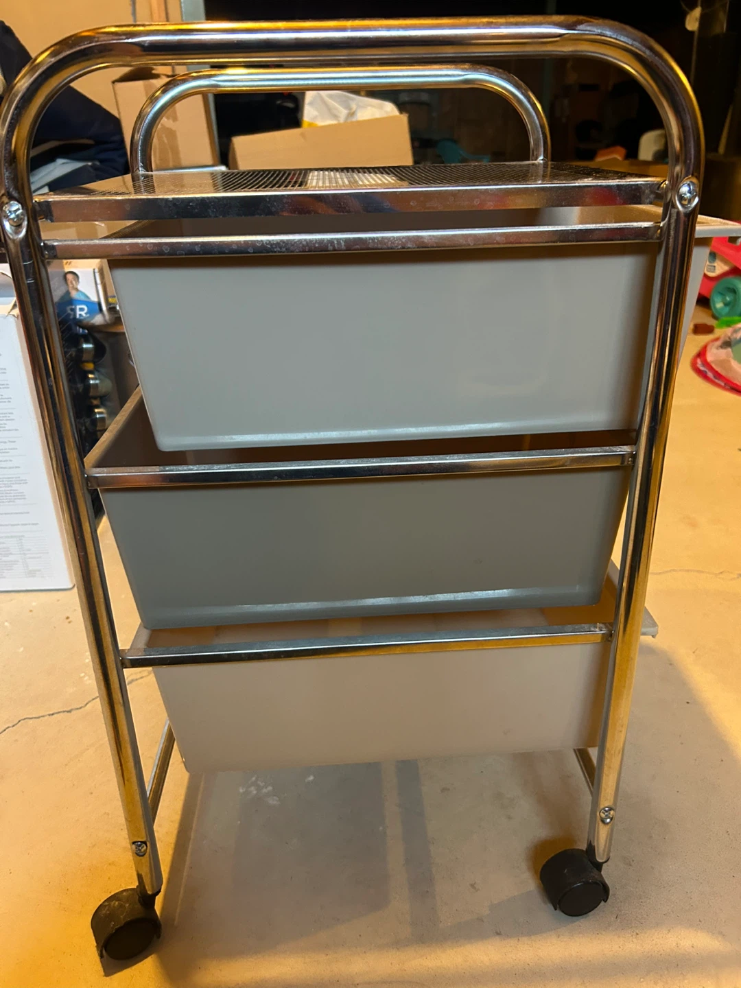 3-Drawer Storage Cart with Wheels - photo 3