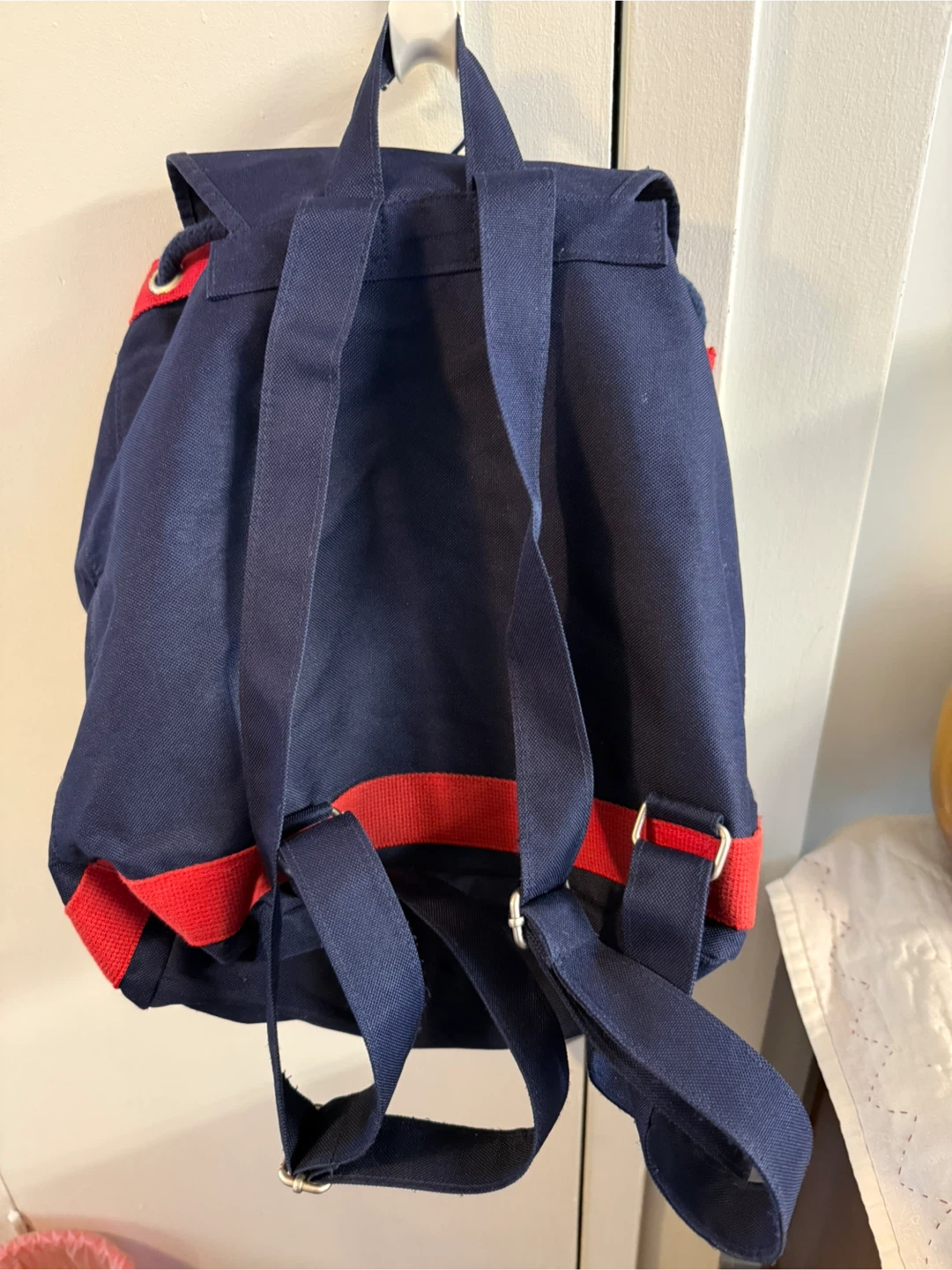 Tommy Hilfiger Navy & Red Canvas Backpack - photo 4