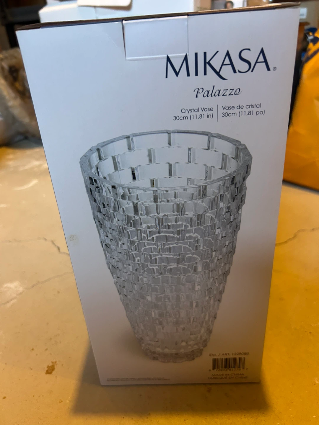 Mikasa Palazzo Crystal Vase 30cm