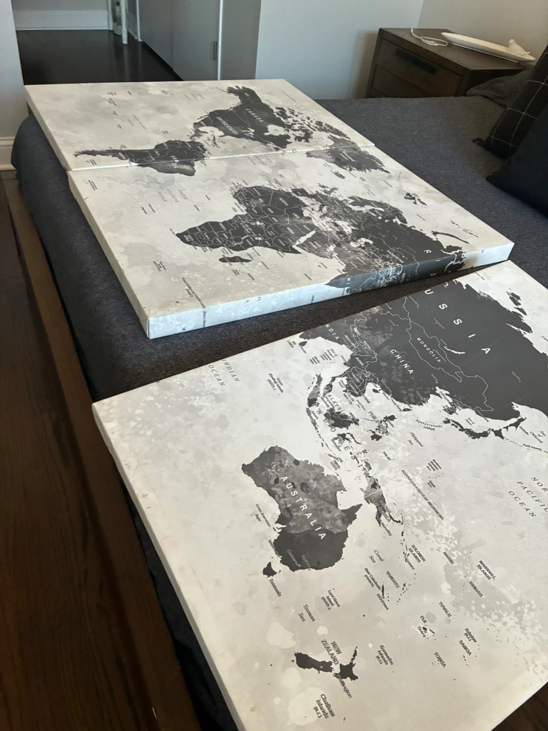 Large Canvas World Map Wall Art - photo 2