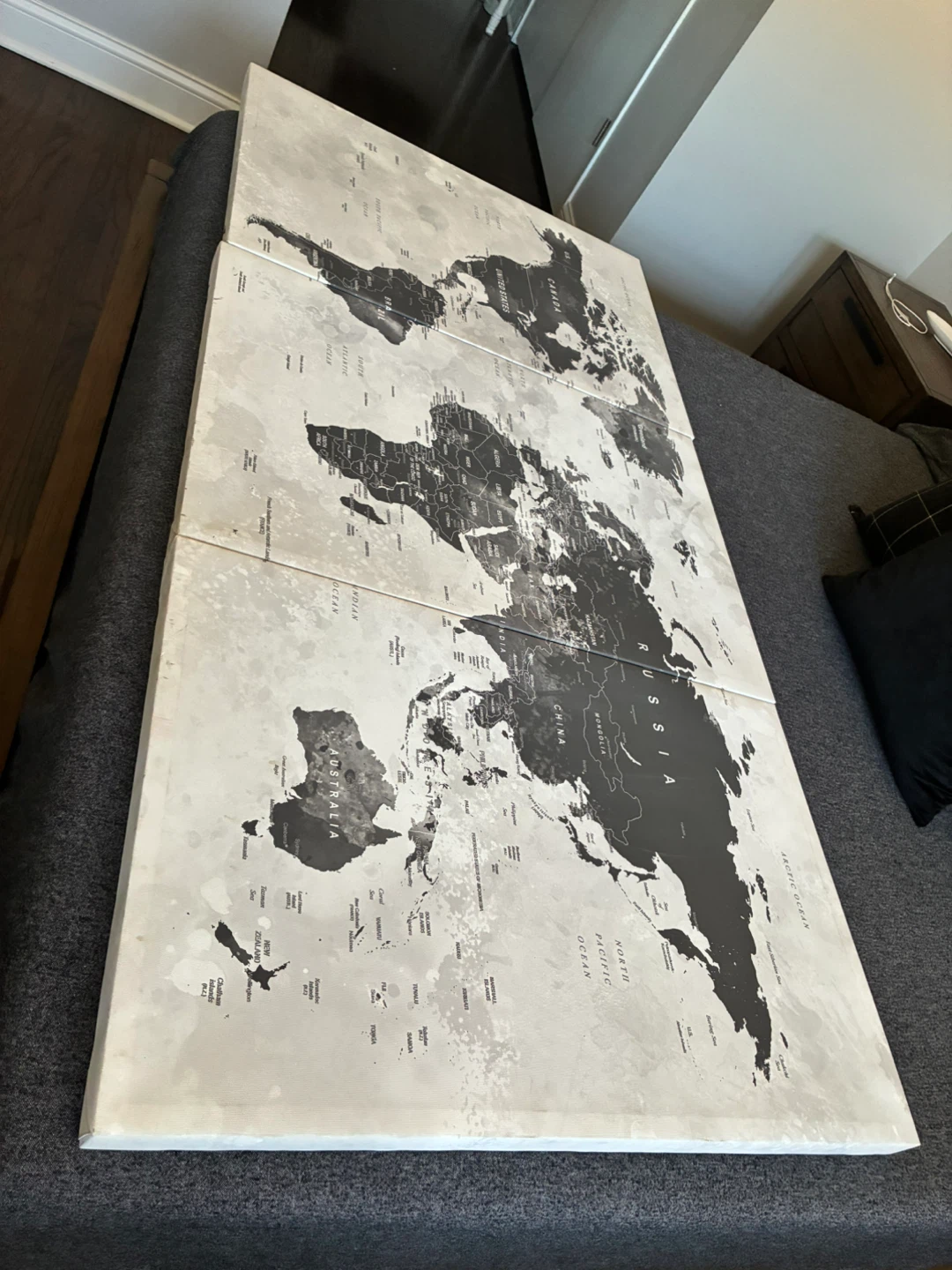Large Canvas World Map Wall Art - photo 3