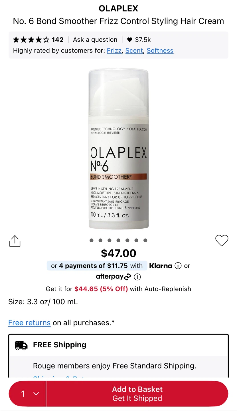 NEW OLAPLEX No. 6 Bond Smoother Leave-In Styling Treatment - photo 3