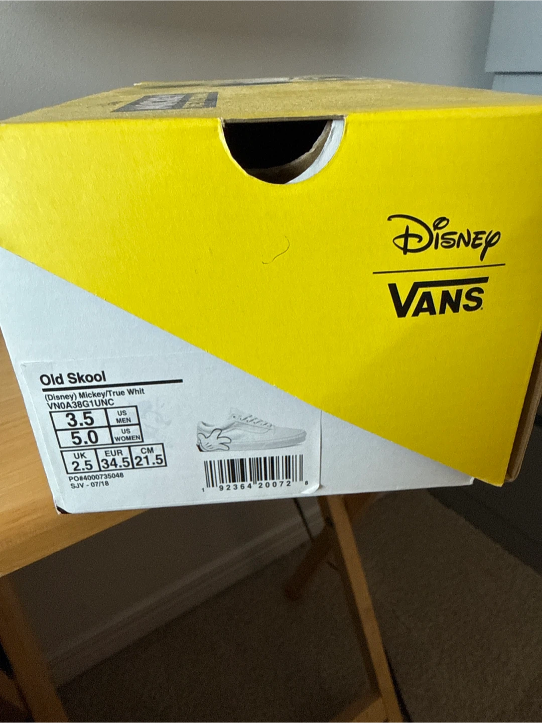 Vans Old Skool Disney Mickey Mouse White Shoes - photo 2