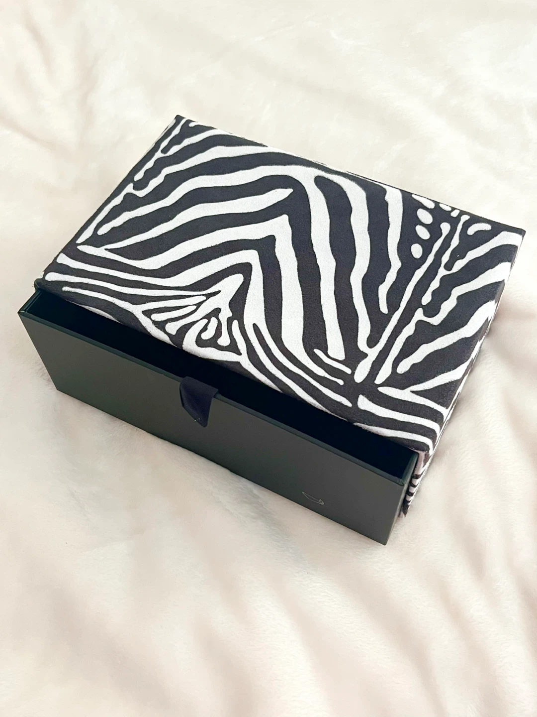 Zebra Print Decorative Storage Box