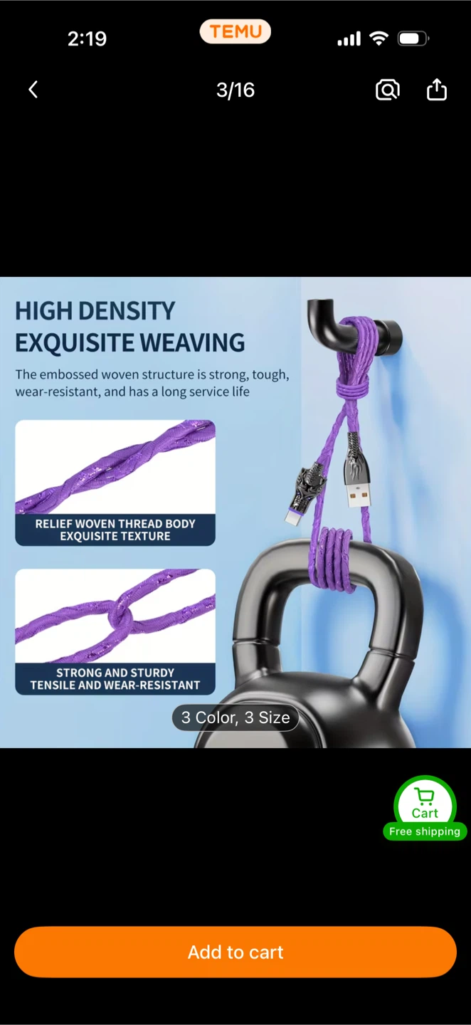 USB Charging Cable with Dragon Connector - photo 3
