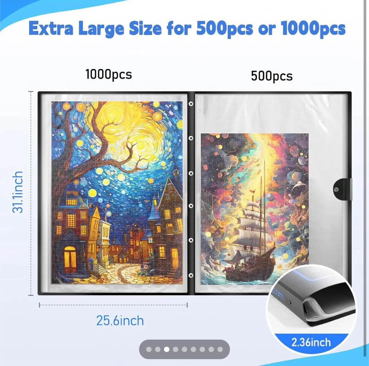 Extra Large Puzzle Storage Folder – Holds 20 Puzzles – Perfect