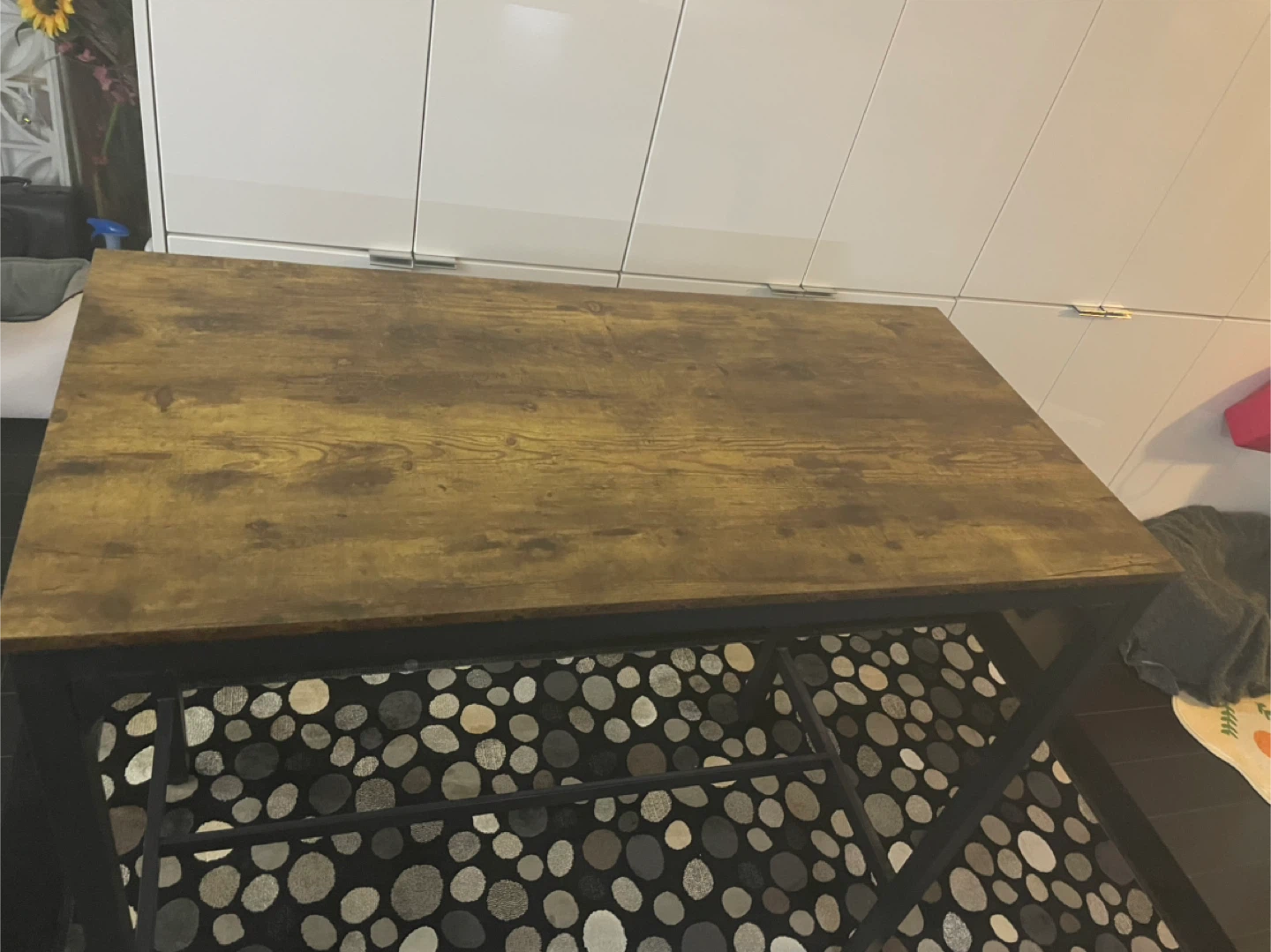Rustic Wood Top Bar Table - photo 2