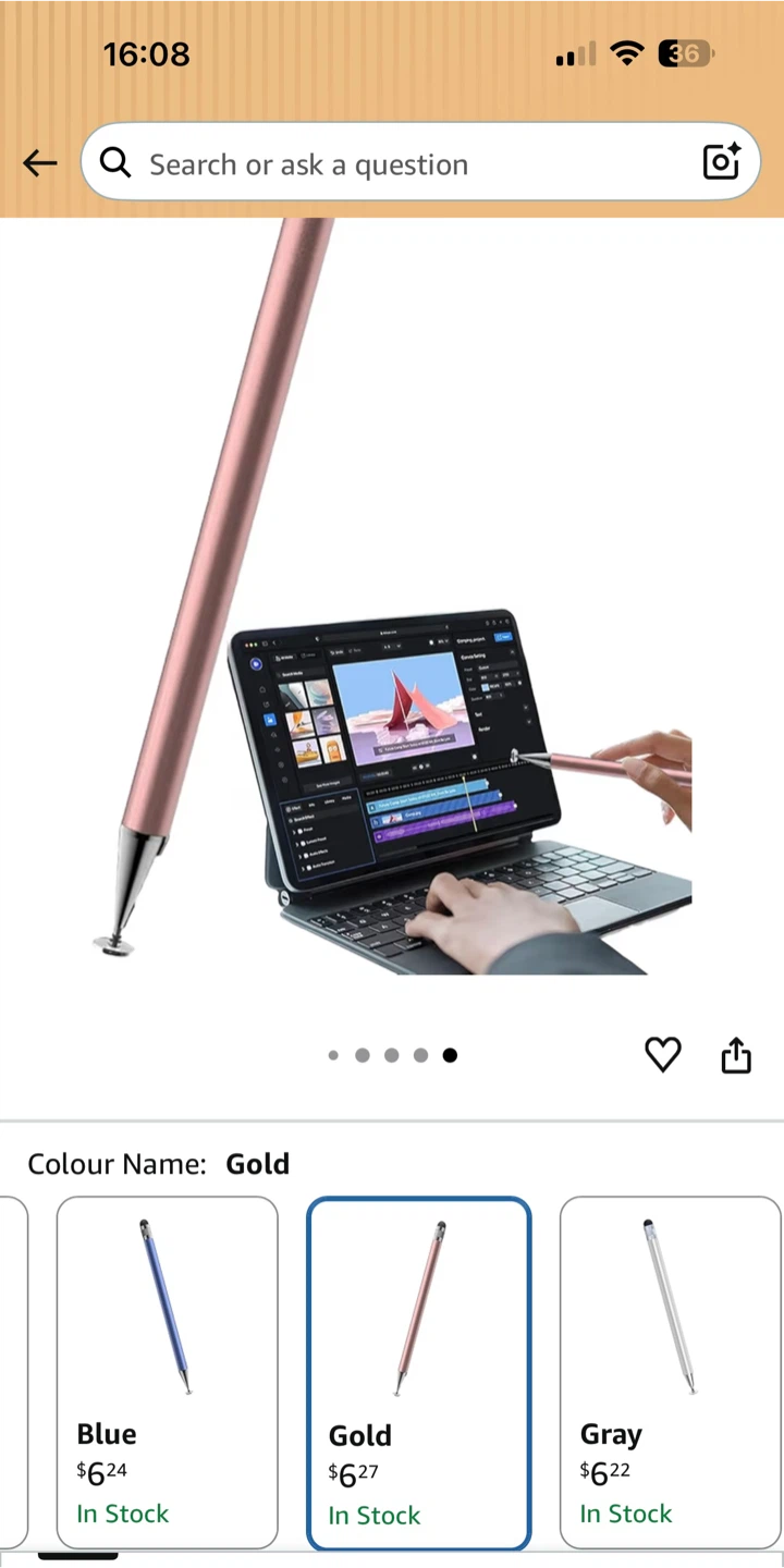🧡 2 Stylus Pens for Touchscreen Devices - photo 5