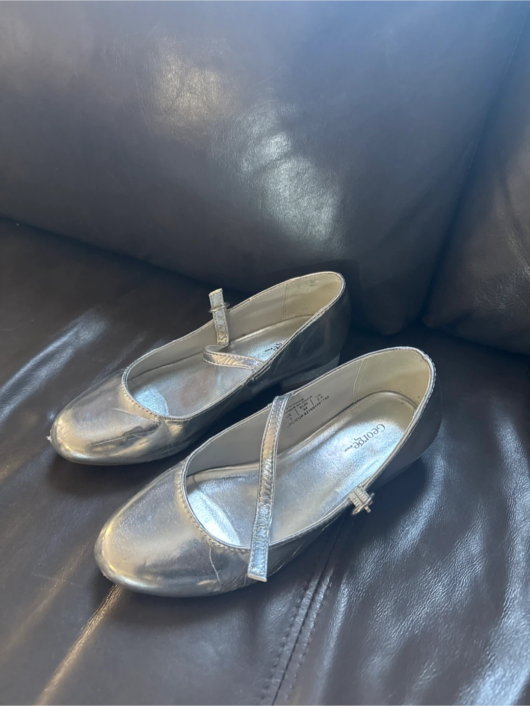 George Silver Ballet Flats - Size 13