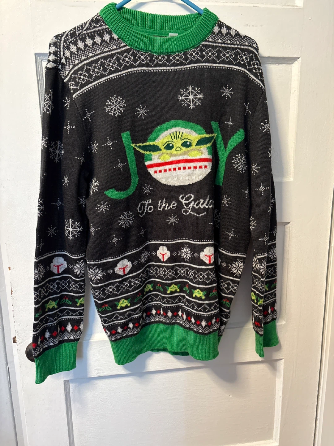🧡Star Wars The Child "Joy to the Galaxy" Ugly Christmas Sweater - photo 2
