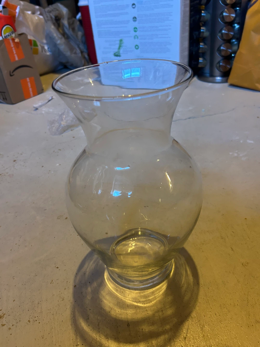 Clear Glass Vase
