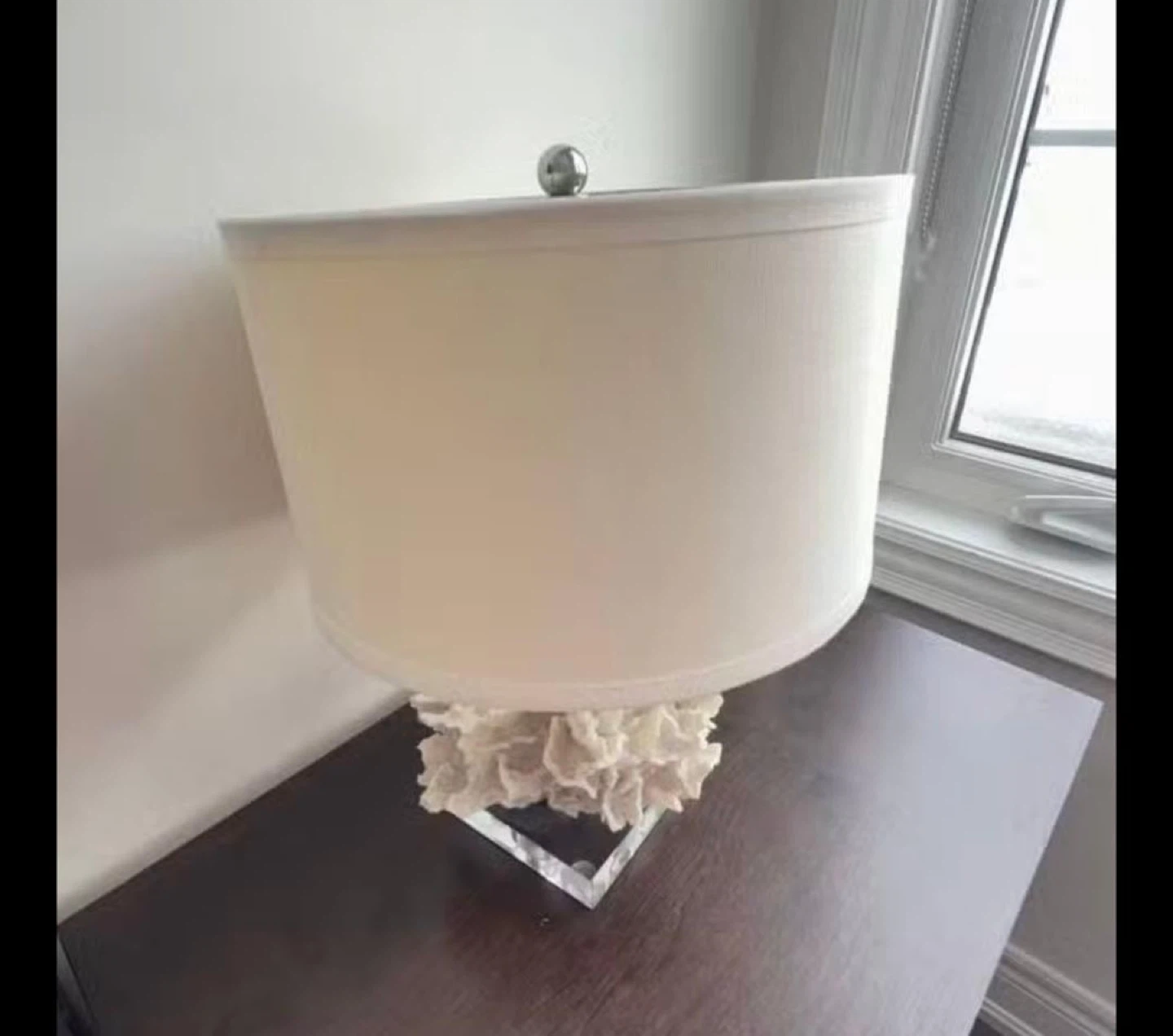 Coral Accent Table Lamp with Clear Base - photo 4