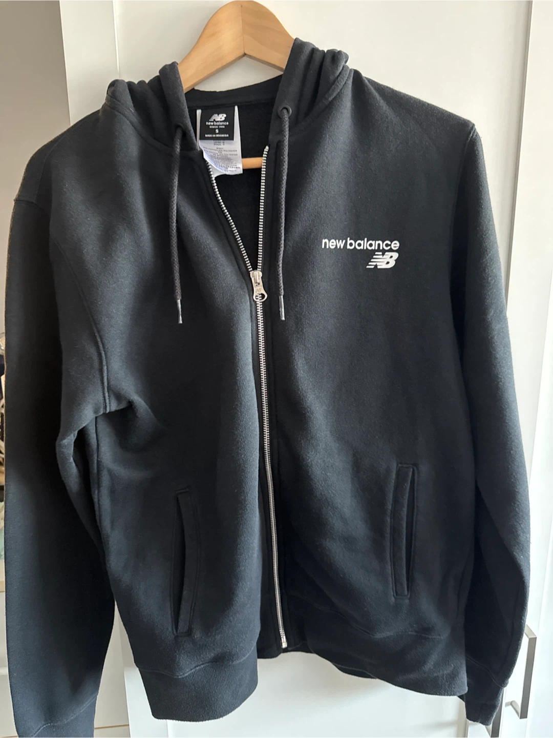 New Balance Black Zip-Up Hoodie