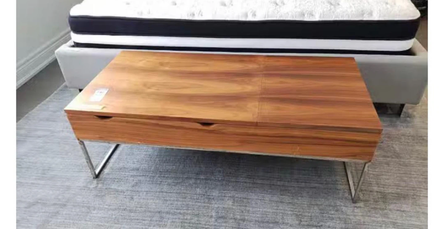 Wooden Lift-Top Coffee Table with Storage - photo 2