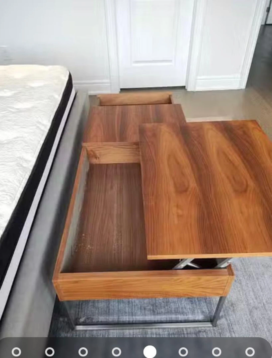 Wooden Lift-Top Coffee Table with Storage - photo 3