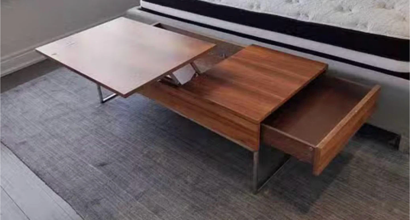 Wooden Lift-Top Coffee Table with Storage - photo 4