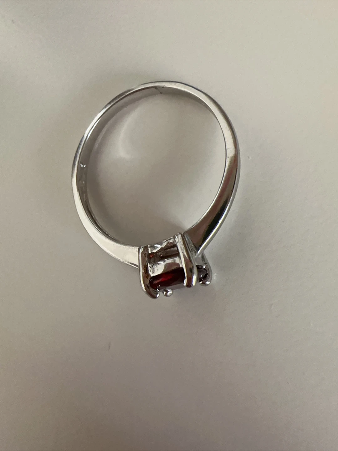 Sterling Silver Garnet Ring - photo 2