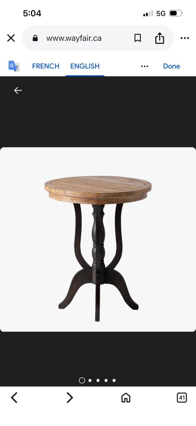 Brand New Martinis End Table