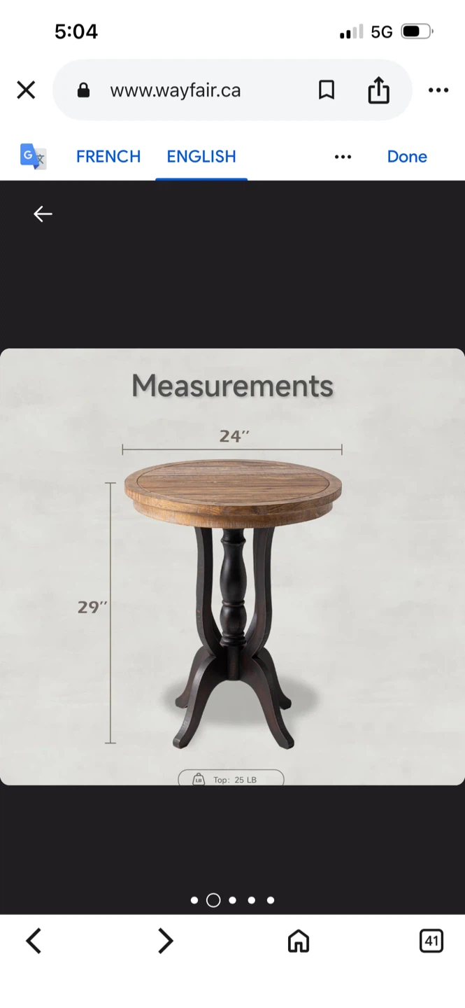 Brand New Martinis End Table - photo 2