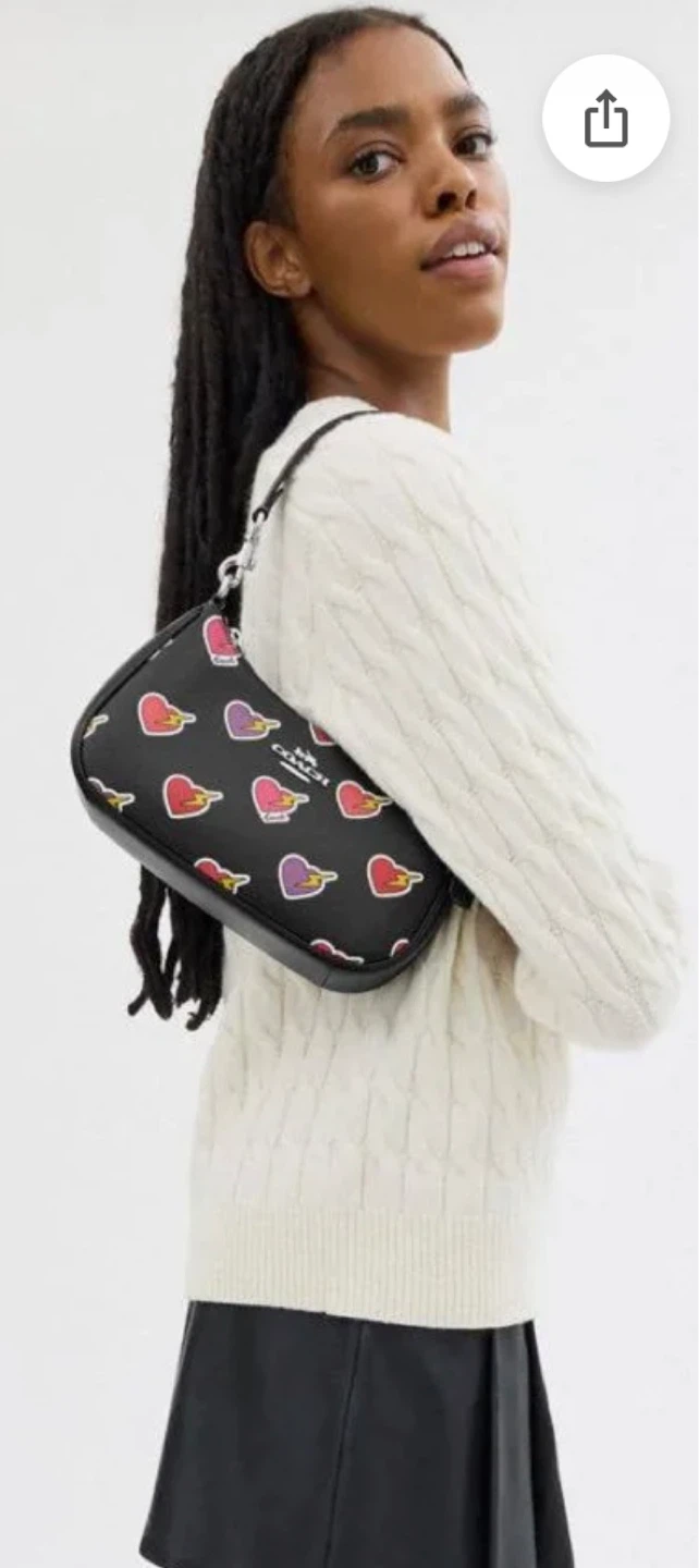 Coach Teri Shoulder Bag - Black with Heart - photo 3