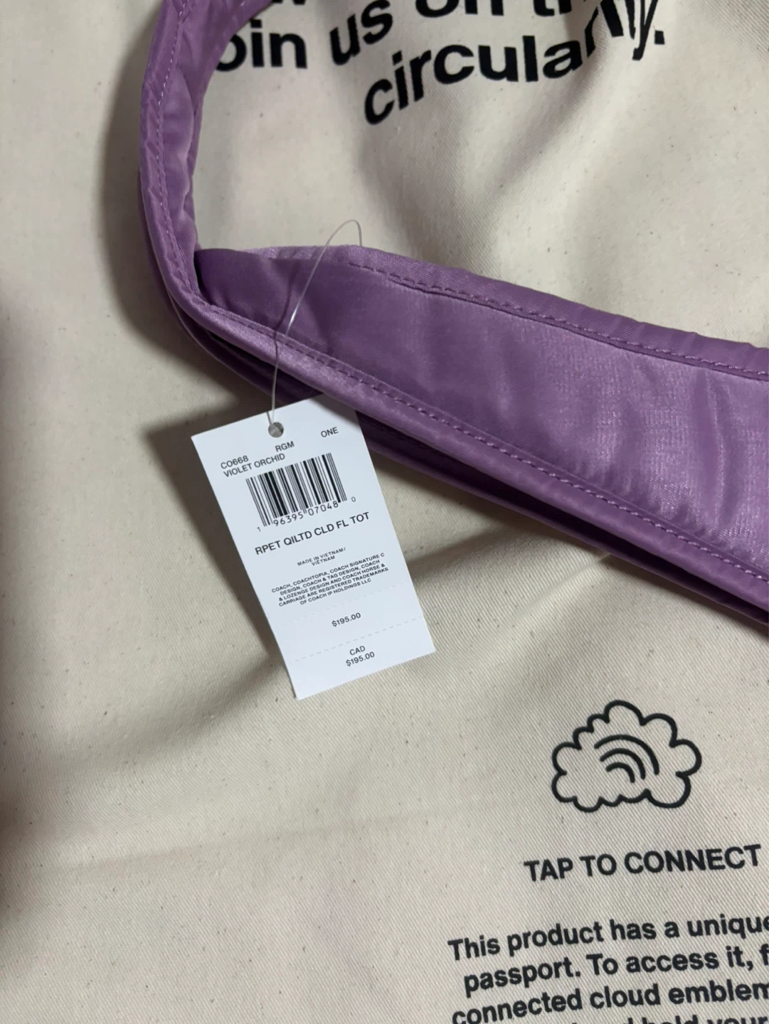 Brand new Coach-Coachtopia Cloud Tote Bag - Lavender - photo 2