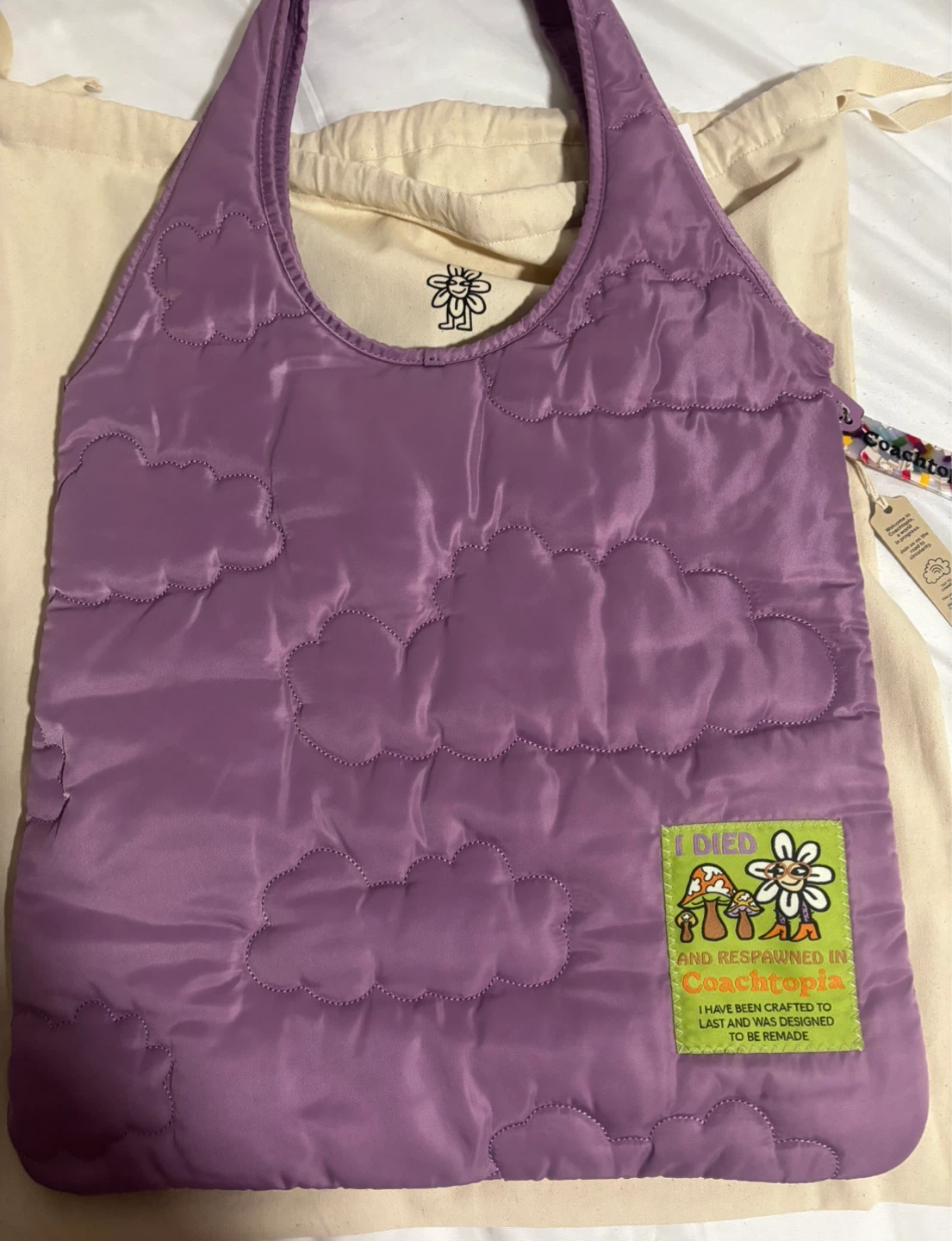 Brand new Coach-Coachtopia Cloud Tote Bag - Lavender - photo 3