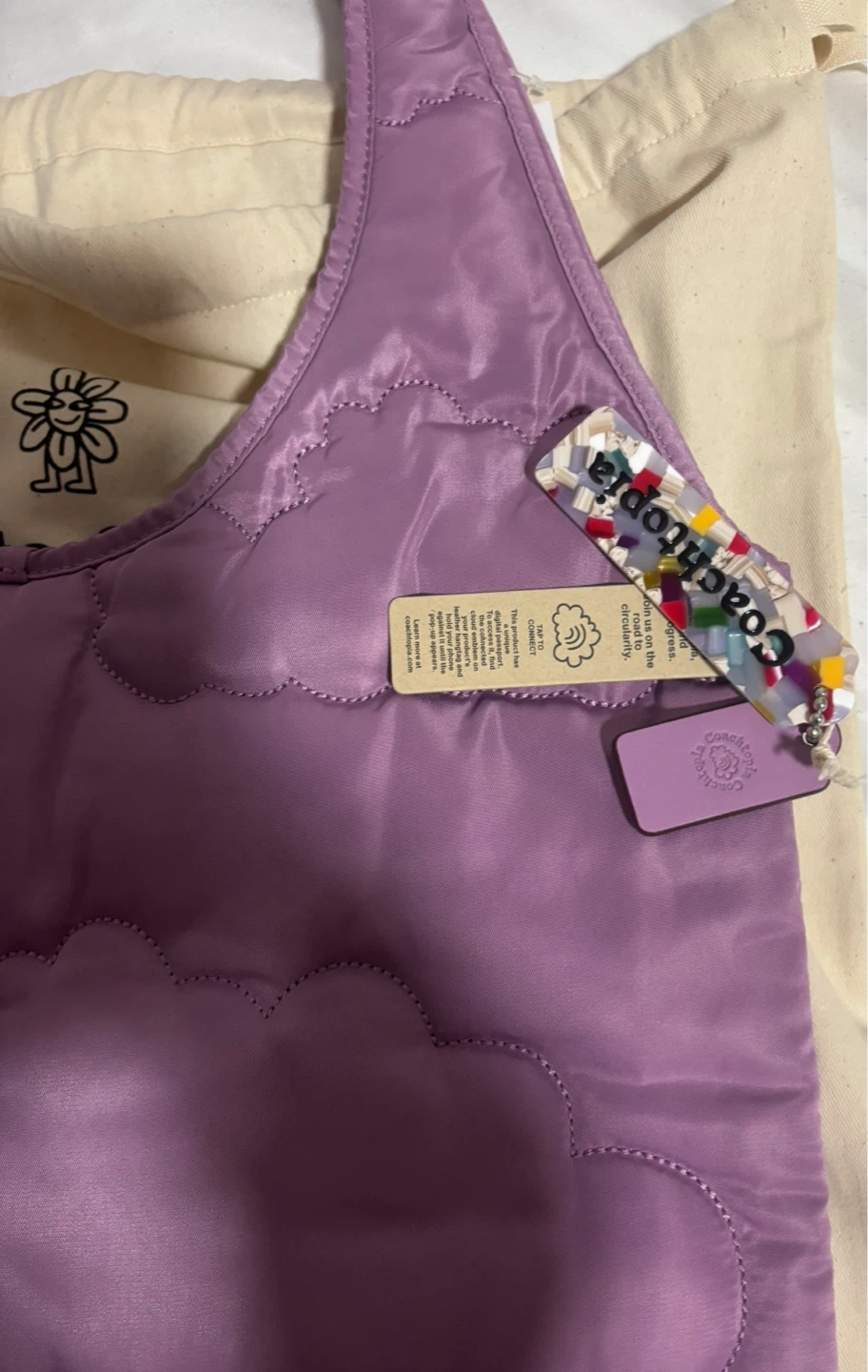 Brand new Coach-Coachtopia Cloud Tote Bag - Lavender - photo 4