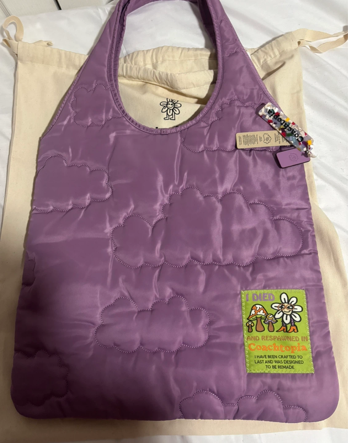 Brand new Coach-Coachtopia Cloud Tote Bag - Lavender - photo 5