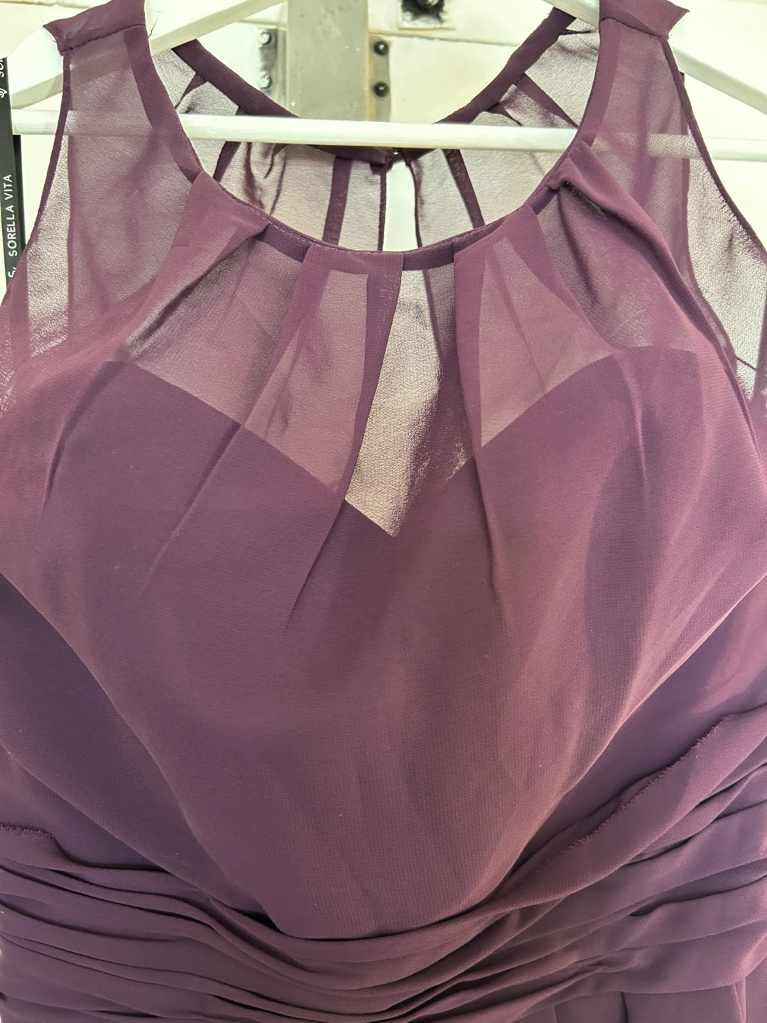 $60 - Sorella Vita Aubergine Dress – Size 12, Worn Once - photo 3