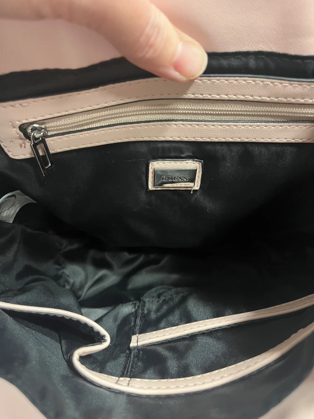 Guess Pink Quilted backpack type bag