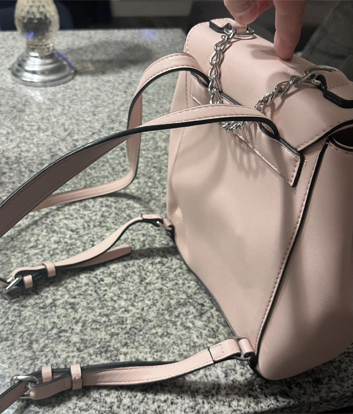 Guess Pink Quilted backpack type bag - photo 3