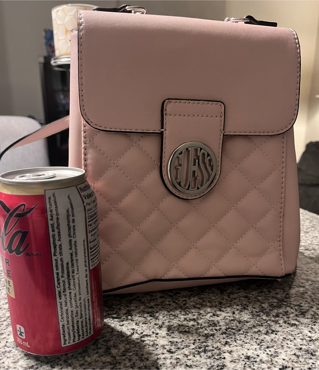 Guess Pink Quilted backpack type bag - photo 5