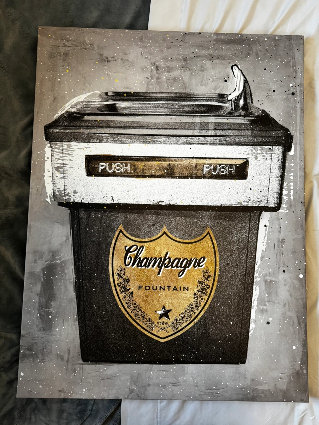 Champagne Fountain Canvas Art