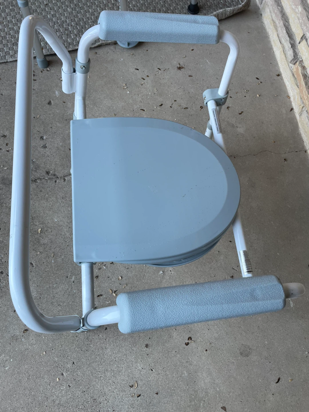 Portable Commode Chair with Arms - photo 3