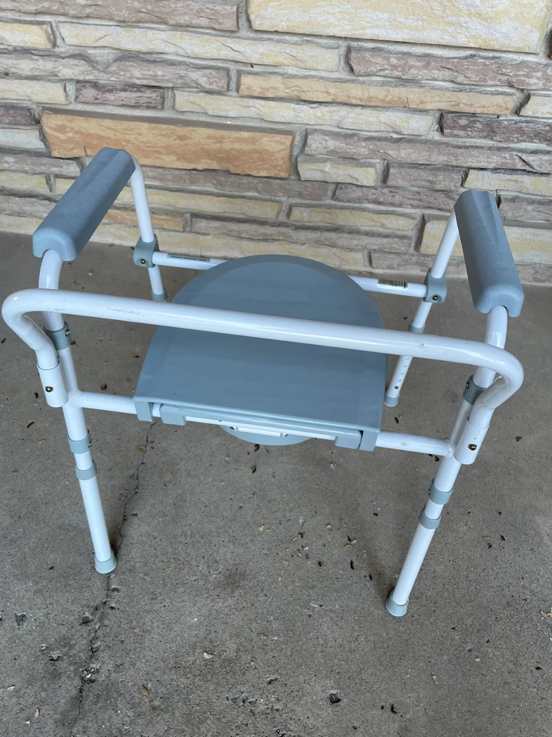 Portable Commode Chair with Arms - photo 2