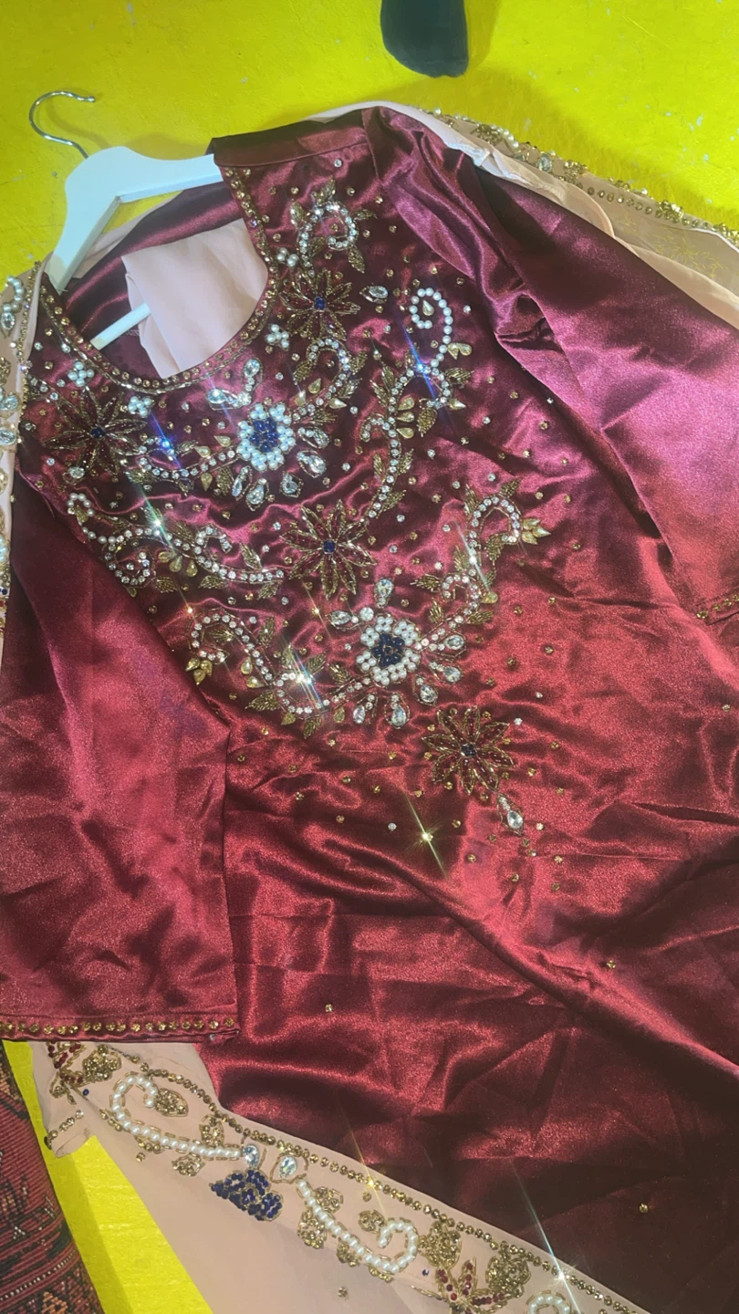 Embellished Kaftan & Dress Set