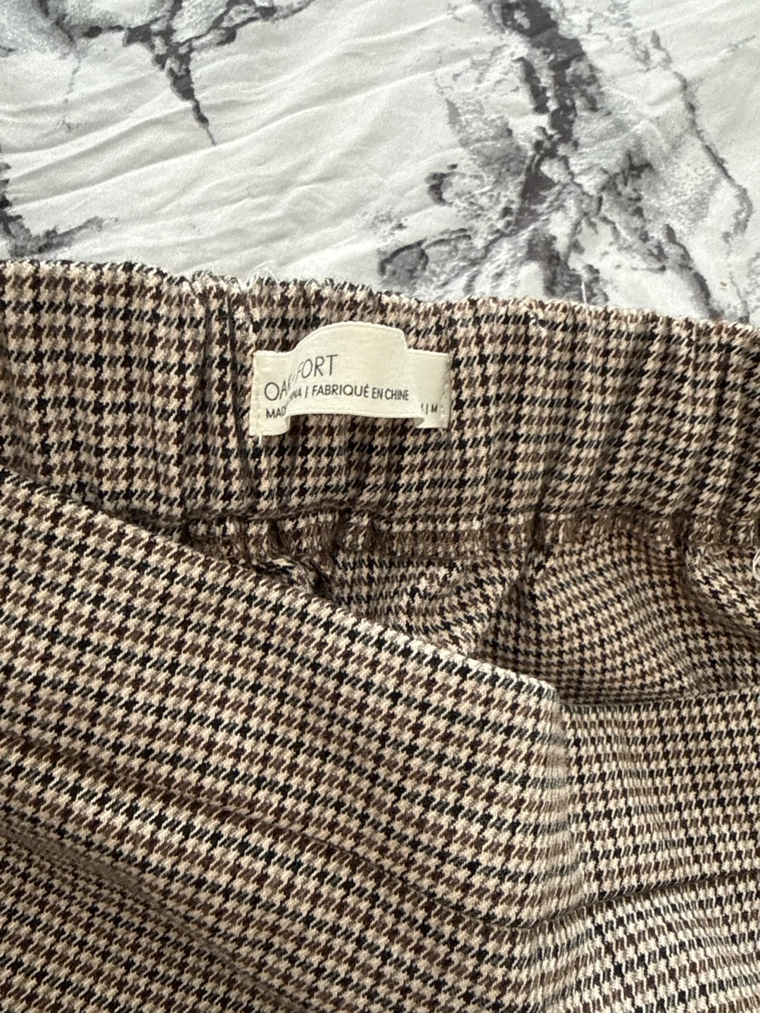 Comfort Houndstooth Pants Size S oak and fort - photo 2