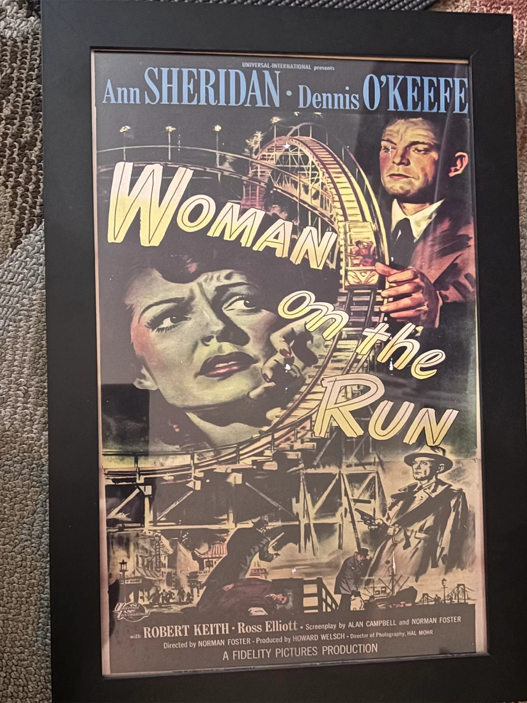 Woman on the Run Framed Movie Poster - photo 2