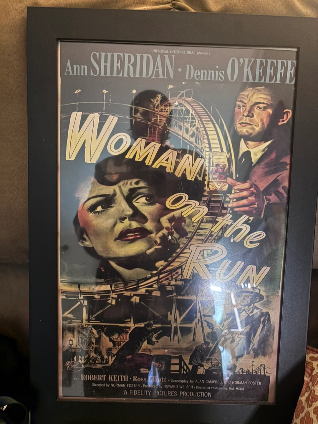 Woman on the Run Framed Movie Poster - photo 3