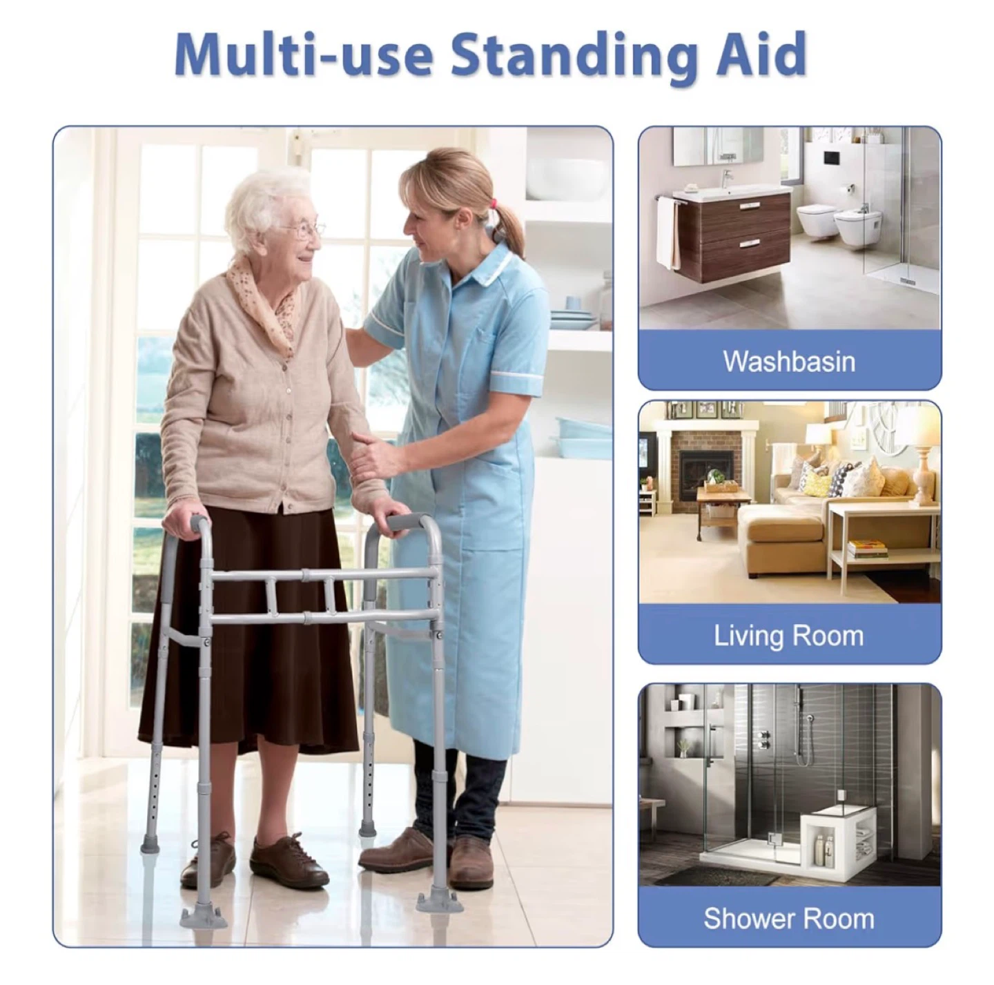 Width & Height Adjustable Toilet Safety Rail - photo 4