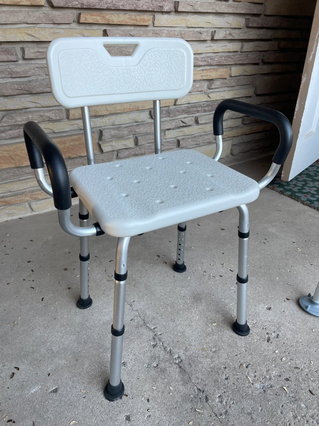 Adjustable Shower Chair with Arms - photo 2
